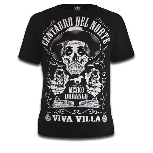 Klassisk t-shirt med mexicansk tema og et solidt strejf af Rock `n` Roll