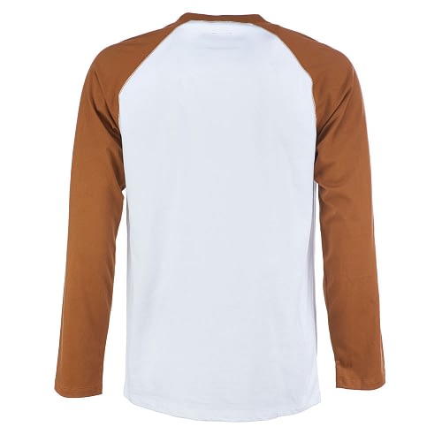 Dickies Baseball langærmet t-shirt, med kontrast farvede raglan ærmer i brown duck