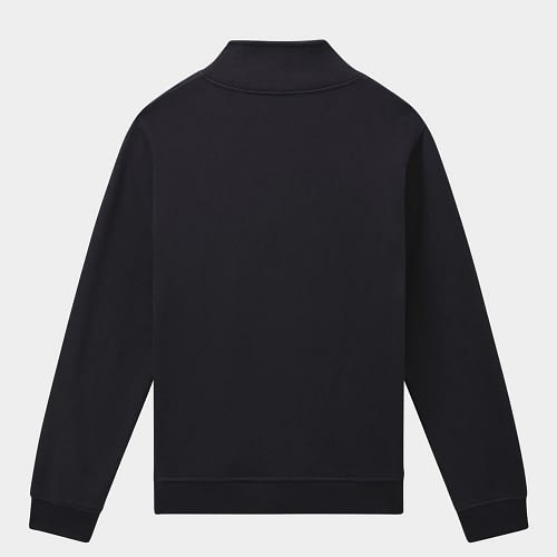 Hold dig varm i ægte Dickies-stil med en lækker sort trøje med lynlås i halsen. Waggaman Premium Quarter Zip-sweatshirt'en har ribbet manchetter og forneden.