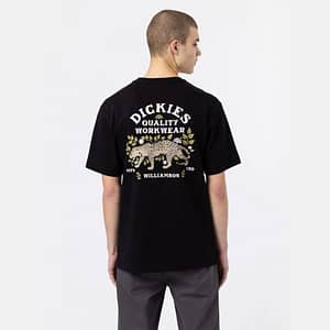 Dickies Fort Lewis T-shirt i farven sort med en leopard på ryggen