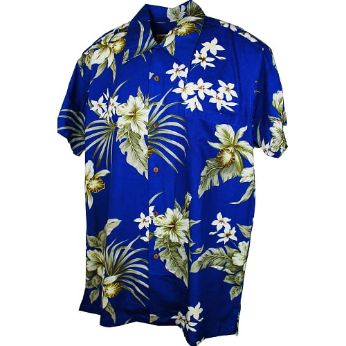 Santa Monica blå Hawaii skjorte