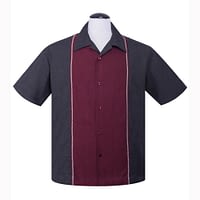 Diamond Stitch Button Up klassisk koksgrå skjorte fra Steady Clothing