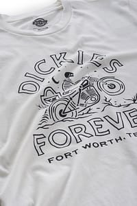 Dickies Alder Creek t-shirt i hvid med stort sort print