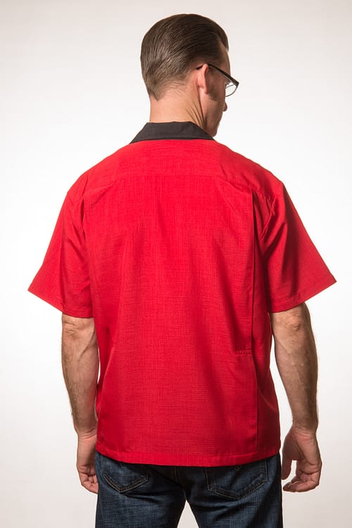 Steady Clothing Bowler skjorte i rød