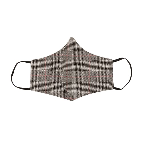2-lags ansigstmaske i Prince Of Wales ternet mønster det er genanvendeligt og vaskbart og det er behageligt og let at have på.