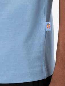 Dickies Ruston T-Shirt i lyseblå er en afslappet herre t-shirt med en normal pasform lavet af behageligt 100 % bomuldsjersey
