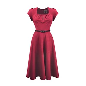 Pretty Retro Dancing Swing kjole i rød i 40er stil