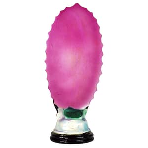 Håndmalet pink Guadalupe Statuette fremstillet i resin