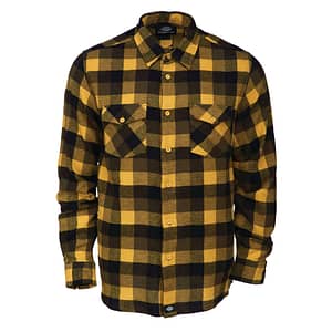 Dickies Luray er en langærmet ternet flannelsskjorte i børstet bomuld