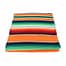 Mexicansk tæppe - sarape, Orange/grøn Originalt håndlavet mexicansk sarape tæppe, lavet i den traditionelle mexicanske vævning