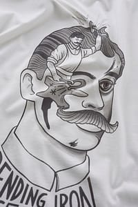 Dickies Taberg t-shirt i hvid med stort sort print
