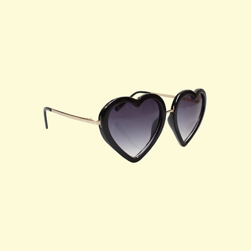 Adoreé 50er solbrille med guldtonede metalstænger