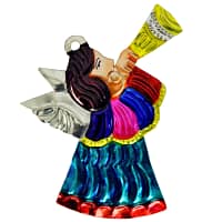 Mexicansk julepynt Engel med trompet - Håndlavet julepynt fra Mexico