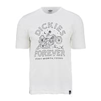 Dickies Alder Creek t-shirt i hvid med stort sort print