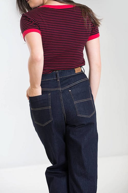 Weston Denim Jeans - klassiske højtaljede 50’er jeans i retrolook