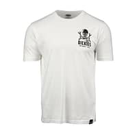 Dickies Selkirk t-shirt i hvid med stort sort print på ryggen og et lille brystprint