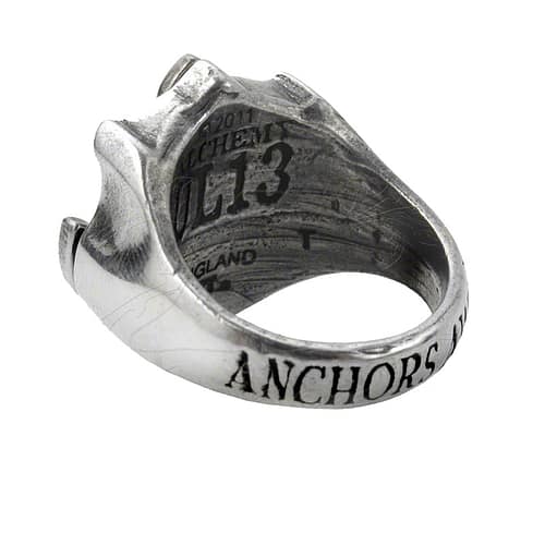 Anchors Aweigh Ring med anker og spar