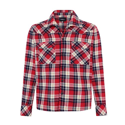 Tiago Mountain Check Skjorten er en skjorte til alle jer HepCats derude, det er en rigtig 1950'er langærmet skjorte i amerikansk arbejdstøjsstil.